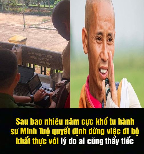 Sau bao năm khổ cực tu hành thầy Thích Minh Tuệ “dừng đi bộ khất thực” với lý do ai cũng thấy đáng tiếc