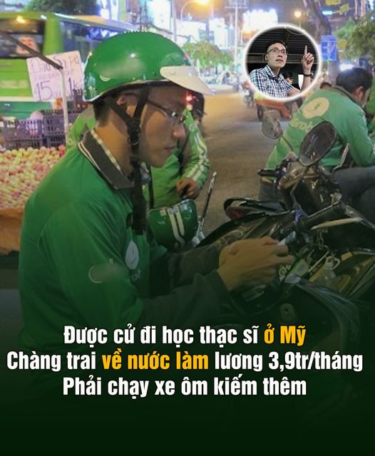 Được cử đi học thạc sĩ ở Mỹ, chàng trai về nước làm lương 3,9tr/tháng, phải chạy xe ôm kiếm thêm