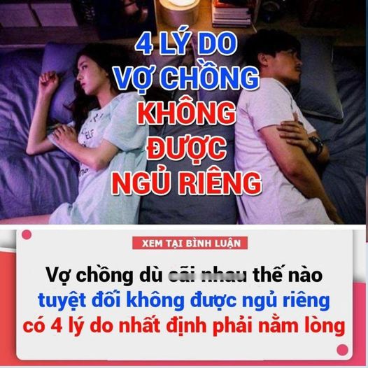 Vợ chồng tuyệt đối không được ng;ủ riêng giường, 6 lý do ai cũng nên biết