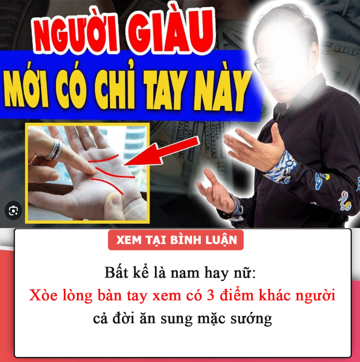 Bất kể là nam hay nữ: Xòe lòng bàn tay xem có 3 điểm khác người, cả đời ăn sung mặc sướng