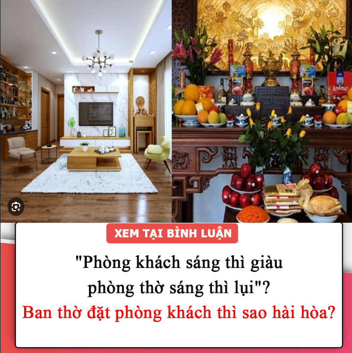 Tại sao người xưa dặn: “Phòng khách sáng thì giàu, phòng thờ sáng thì lụi”? Ban thờ đặt phòng khách thì sao hài hòa?