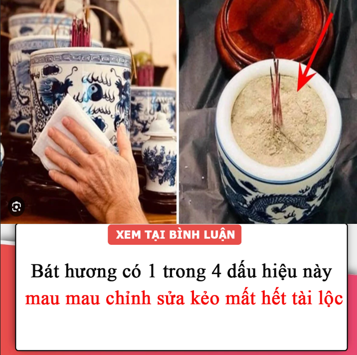 Bát hương có 1 trong 4 dấu hiệu này, mau mau chỉnh sửa kẻo mất hết tài lộc