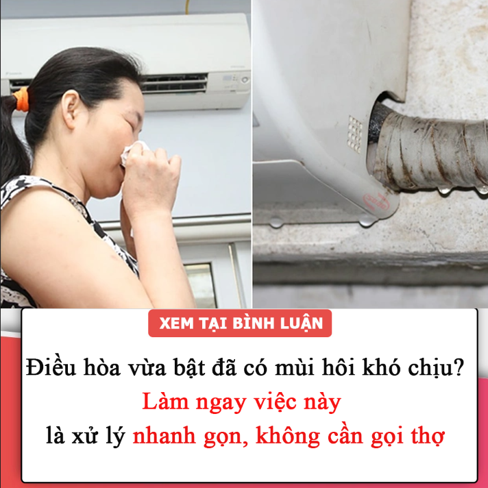 Điều hòa vừa bật đã có mùi hôi khó chịu? Làm ngay việc này là xử lý nhanh gọn, không cần gọi thợ