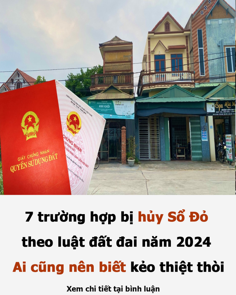 7 trường hợp bị hủy Sổ Đỏ theo luật đất đai năm 2024: Ai cũng nên biết kẻo thiệt thòi