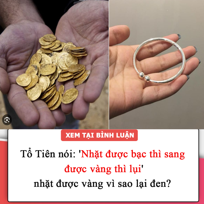 Tổ Tiên nói: ‘Nhặt được bạc thì sang, được vàng thì lụi’, nhặt được vàng vì sao lại đen?