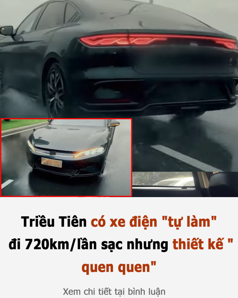 Triều Tiên có xe điện “tự làm”, đi 720km/lần sạc nhưng thiết kế “quen quen”