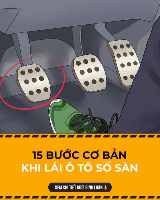 15 bước cơ bản khi lái ô tô số sàn