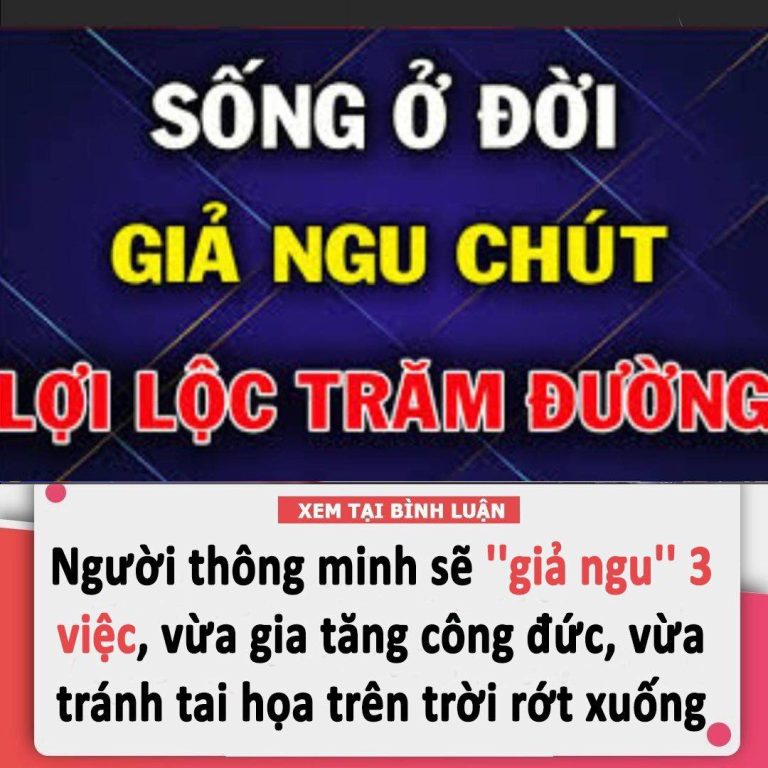 Người thông minh biết giả ngu 3 thời điểm, tránh tai ương lại tăng phúc lộc