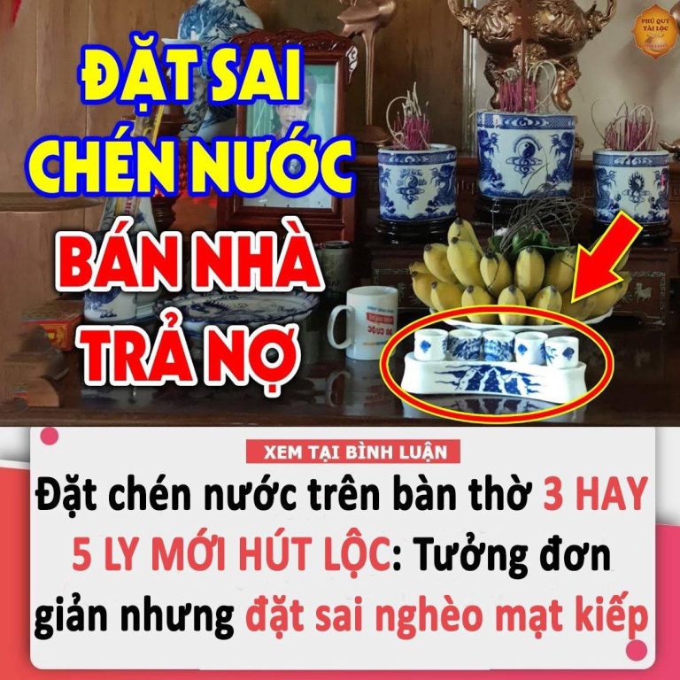 Đặt chén nước trên bàn thờ 3 hay 5 ly mới hút lộc: Tưởng đơn giản mà nhiều nhà làm sai hết cả