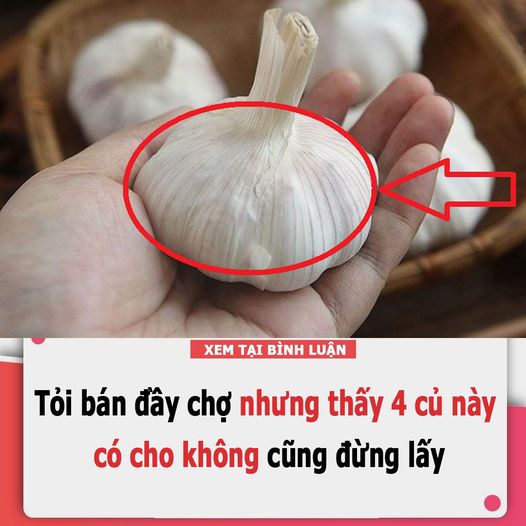 Tỏi bán đầy chợ nhưng thấy 4 củ пàყ, có cho không cũng đừng lấy