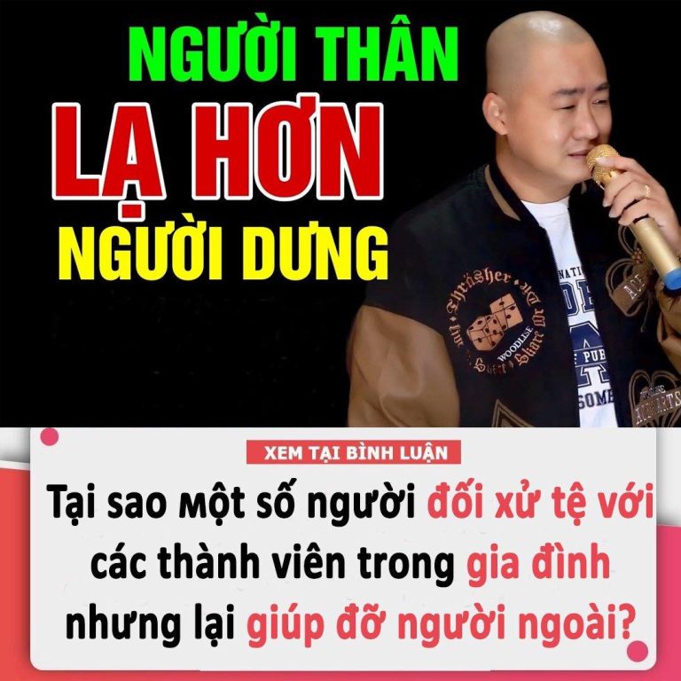 Tại sao một số người đối xử tệ với các thành viên trong gia đình nhưng lại giúp đỡ người ngoài?