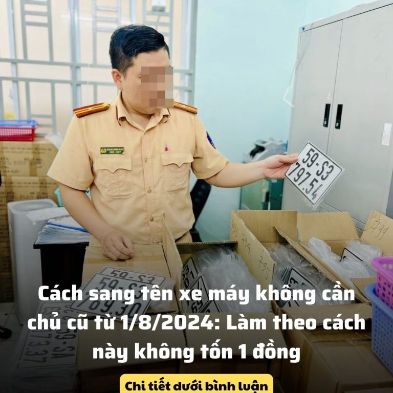 Cách sang tên xe máy không cần chủ cũ từ 1/8/2024: Làm theo cách này không tốn 1 đồng