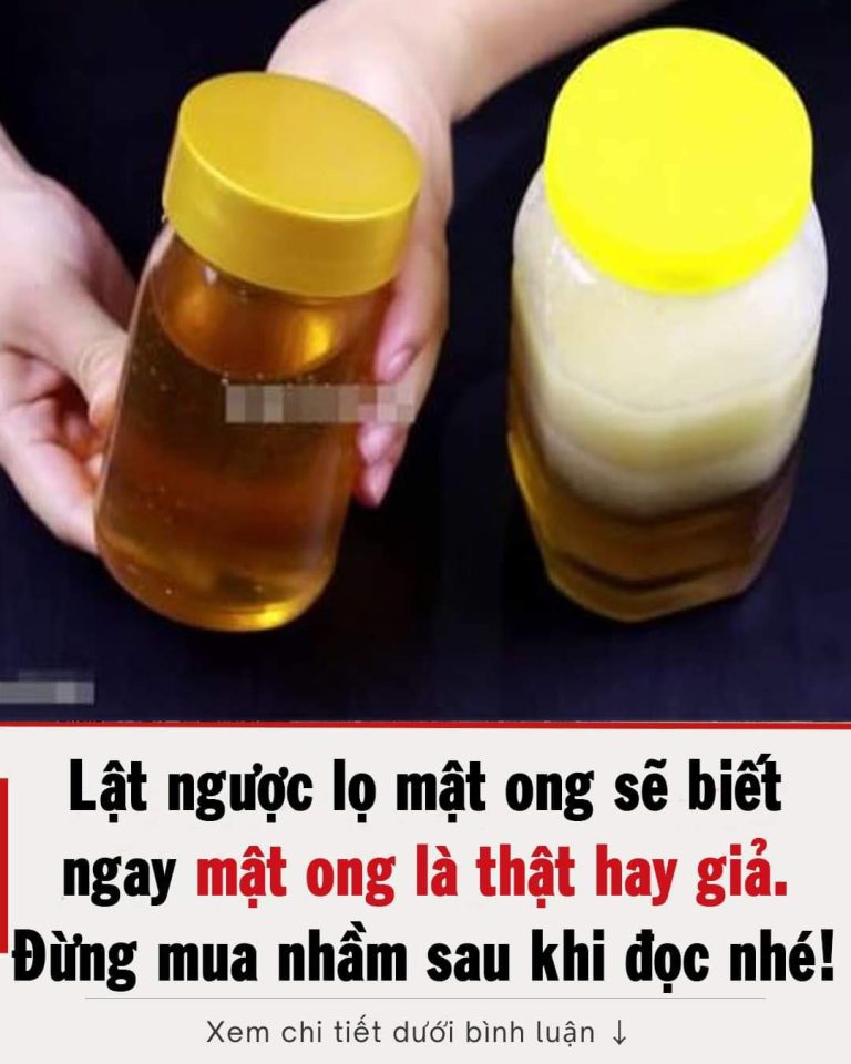 Lật ngược lọ mật ong sẽ biết ngay mật ong là thật hay giả. Đừng mua lại sau khi đọc nhé!