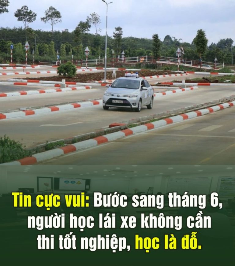 Tin vui, từ 1/6, người học lái xe không cần thi tốt nghiệp