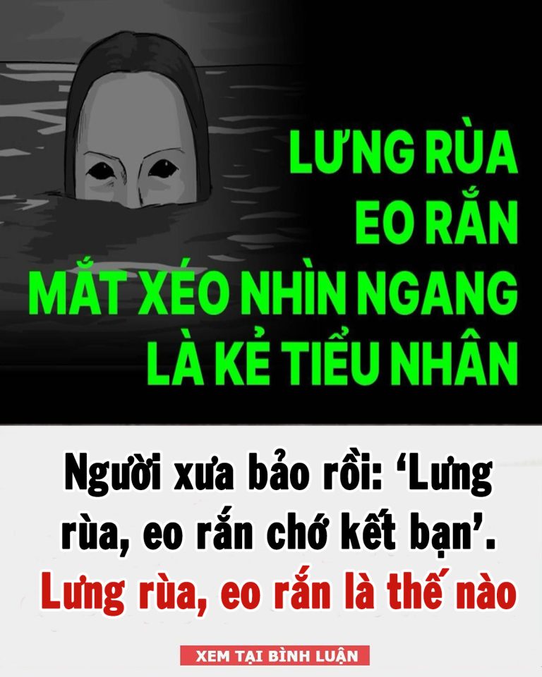 Người xưa bảo rồi: Lưng rùa, eo rắn chớ kết bạn, vì sao?