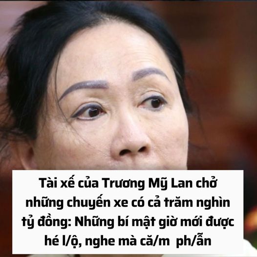 Tài xế của Trương Mỹ Lan và những chuyến xe chở cả trăm nghìn tỷ đồng