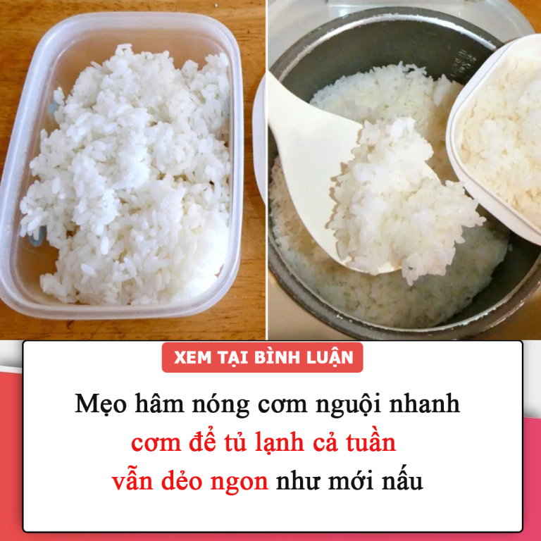 Mẹo hâm nóng cơm nguội nhanh, cơm để tủ lạnh cả tuần vẫn dẻo ngon như mới nấu