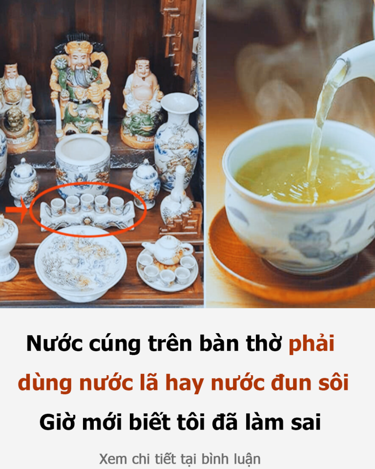 Nước cúng trên bàn thờ phải dùng nước lã hay nước đun sôi: Giờ mới biết tôi đã làm sai