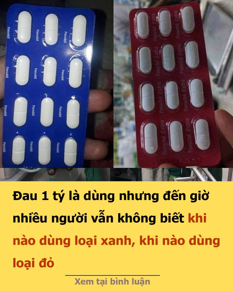 Bạn đã biết cách phân biệt panadol loại xanh, đỏ và xanh lá?