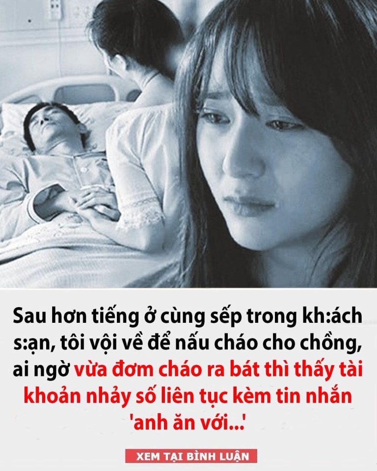 Sau hơn tiếng ở cùng sếp trong kh:ách s:ạn, tôi vội về để nấu cháo cho chồng, ai ngờ vừa đơm cháo ra bát thì…