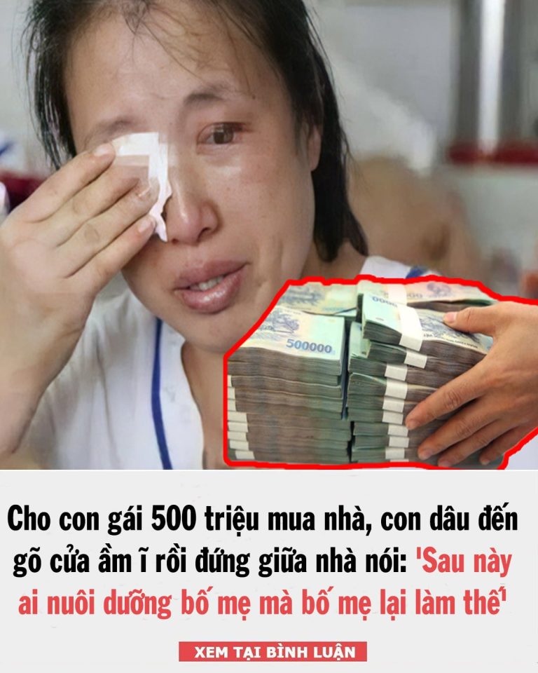 Biết tôi cho con gái 500 triệu mua nhà, con dâu đến cửa nói ầm ĩ: Phải đòi lại, nếu không các cháu trai sẽ không gọi vợ chồng tôi là ông bà nội nữa