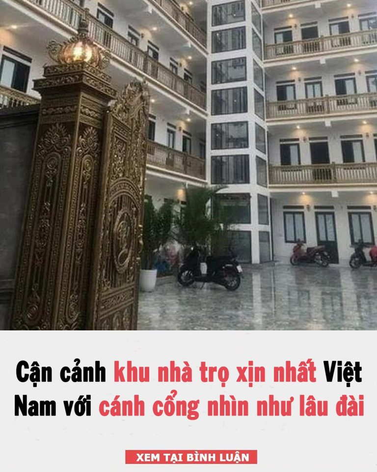 Khu nhà trọ xịn nhất Việt Nam với cánh cổng nhìn như lâu đài