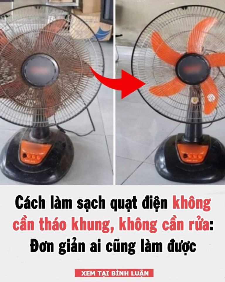 Quạt điện bẩn không cần tháo rời, làm theo cách này sau 5 phút là sạch bong, bao nhiêu bụi bẩn bay hết: Tôi thử rồi mới lên đây mách cho các bác đỡ cực