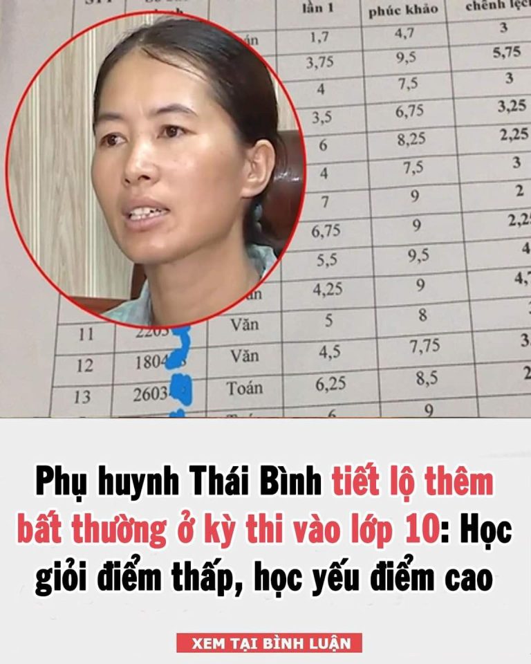 Phụ huynh Thái Bình tiết lộ thêm bất thường ở kỳ thi vào lớp 10: Học giỏi điểm thấp, học yếu điểm cao