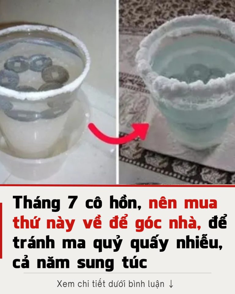 Tháng 7 cô hồn, nên mua muối về để góc nhà, để tránh ma quỷ quấy nhiễu, cả năm sung túc