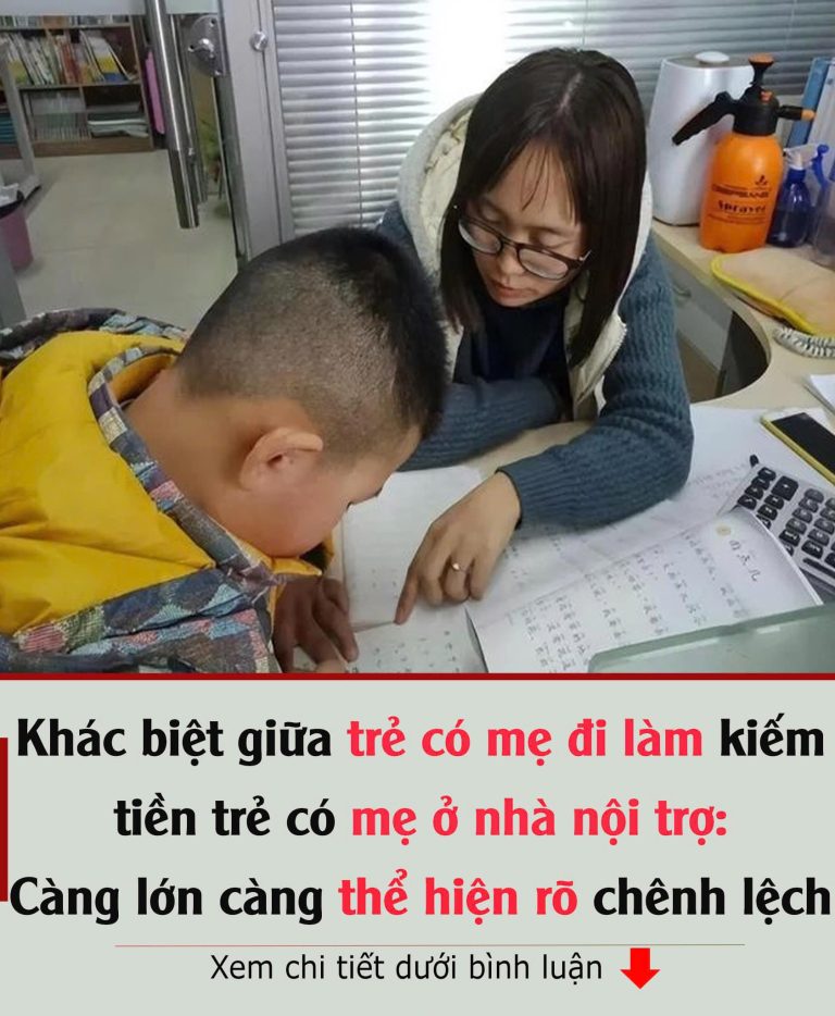 Khác biệt giữa trẻ có mẹ đi làm kiếm tiền trẻ có mẹ ở nhà nội trợ: Càng lớn càng thể hiện rõ chênh lệch