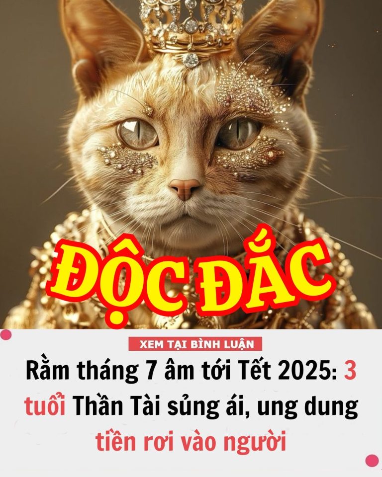 Rằm tháng 7 âm tới Tết 2025: 3 tuổi Thần Tài sủng ái, ung dung tiền rơi vào người