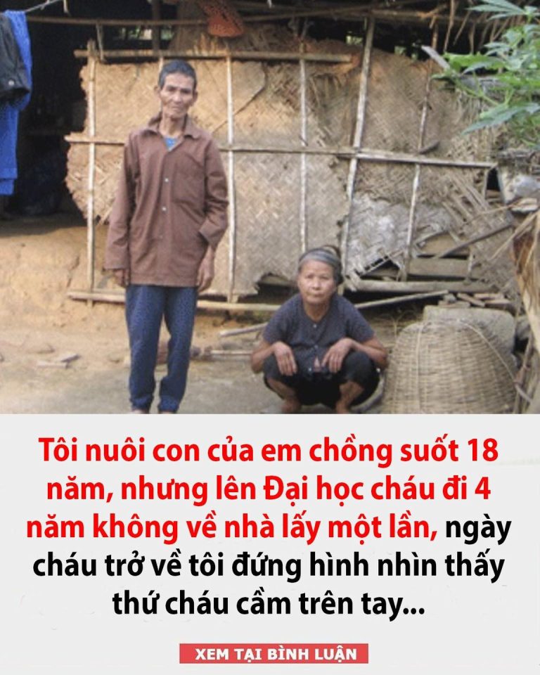 Tôi nuôi con của em chồng suốt 18 năm, nhưng lên Đại học cháu đi 4 năm không về nhà lấy một lần, ngày cháu trở về tôi đứng hình nhìn thấy thứ cháu cầm trên tay…