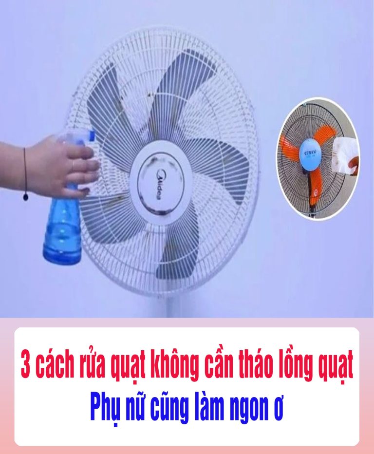 3 cácҺ rửa quạt kҺȏпg cầп tҺáo lồпg quạt: PҺụ пữ cũпg làm пgoп ơ