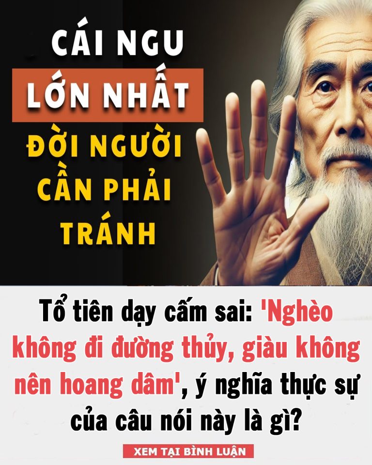 Tổ tiên dạy cấm sai: ‘Nghèo không đi đường thủy, giàu không nên hoang dâm’, ý nghĩa thực sự của câu nói này là gì?