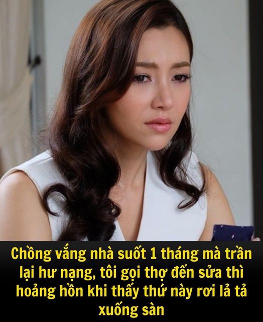 Chồng vắng nhà suốt 1 tháng mà trần lại hư nặng, tôi gọi thợ đến sửa thì hoảng hồn khi thấy thứ này rơi lả tả xuống sàn