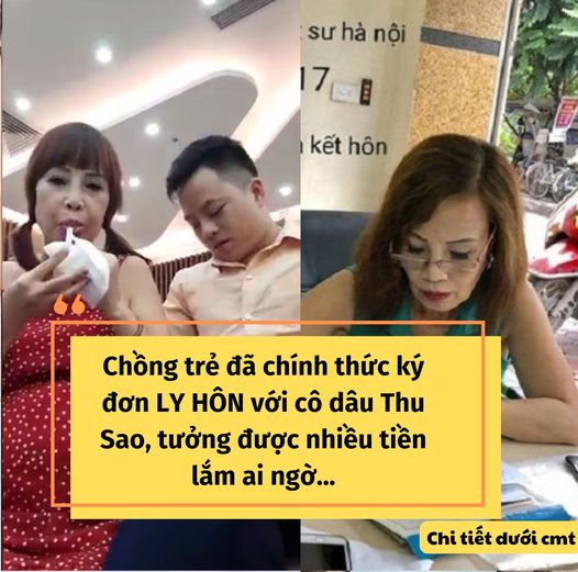 Chồng trẻ và cô dâu Thu Sao đã đường ai nấy đi