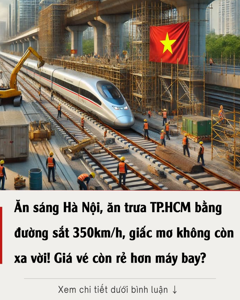 Ăn sáng Hà Nội, ăn trưa TP.HCM bằng đường sắt 350km/h, giấc mơ không còn xa vời! Giá vé tàu cao tốc thế nào so với máy bay?