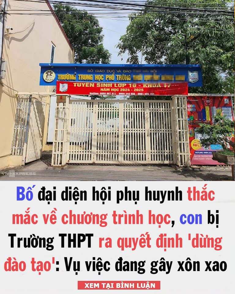 Con bị trường ‘dừng đào tạo’ vì bố thắc mắc về chương trình học của trường