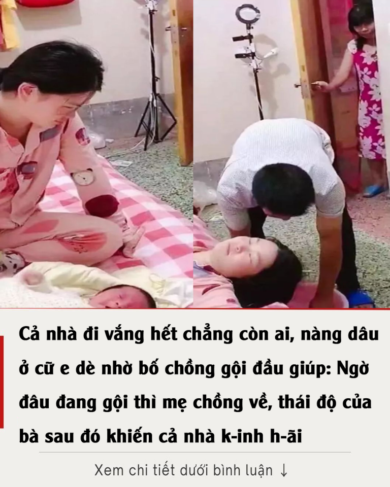 Cả nhà đi vắng hết chẳng còn ai, nàng dâu ở cữ e dè nhờ bố chồng gội đầu giúp: Ngờ đâu đang gội thì mẹ chồng về, thái độ của bà sau đó khiến cả nhà k-inh h-ãi