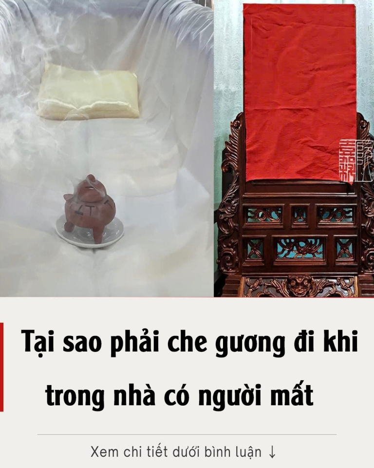 Tại sao phải che gương đi khi nhà có người mất