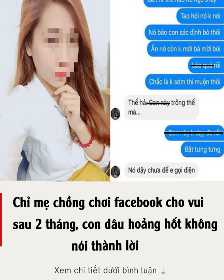 Chỉ mẹ chồng chơi facebook cho vui, sau 2 tháng, con dâu hoảng hốt không nói thành lời