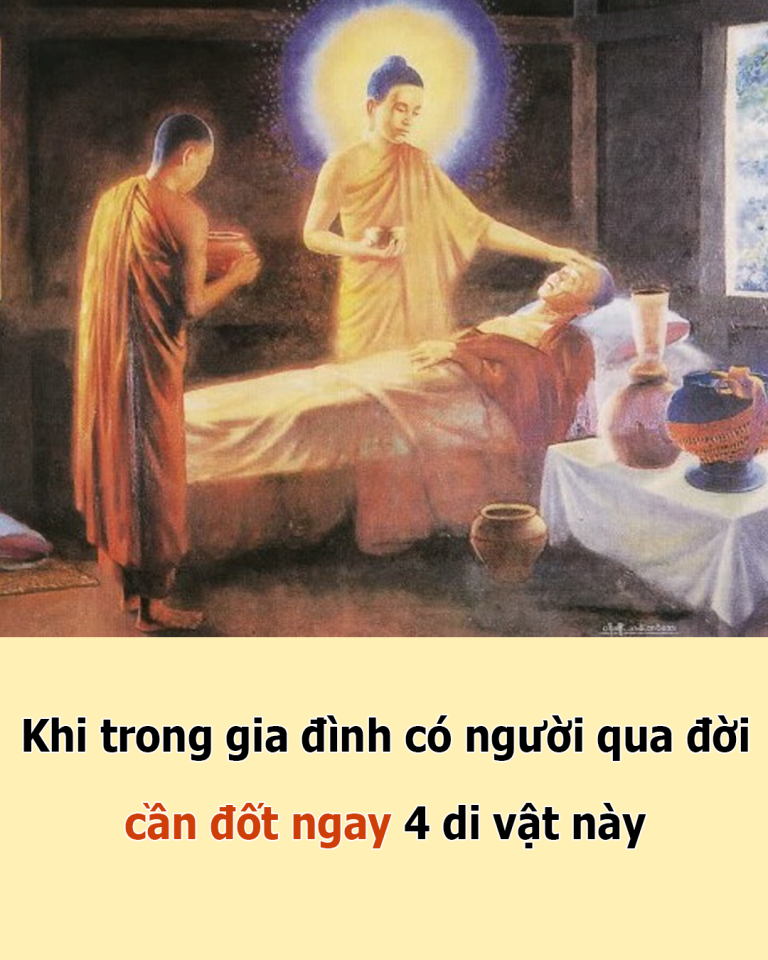 Khi trong gia đình có người qua đời cần đốt ngay 4 di vật này