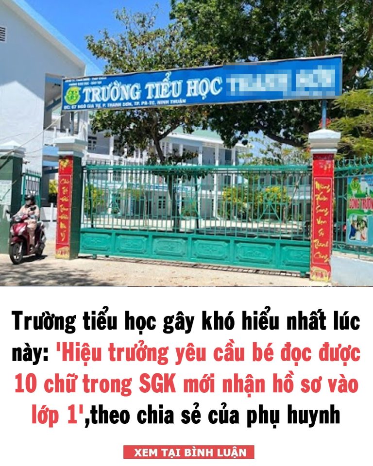 Xôn xao ‘trường tiểu học yêu cầu học sinh phải đọc được 10 chữ trong SGK mới được nhận hồ sơ vào lớp 1’