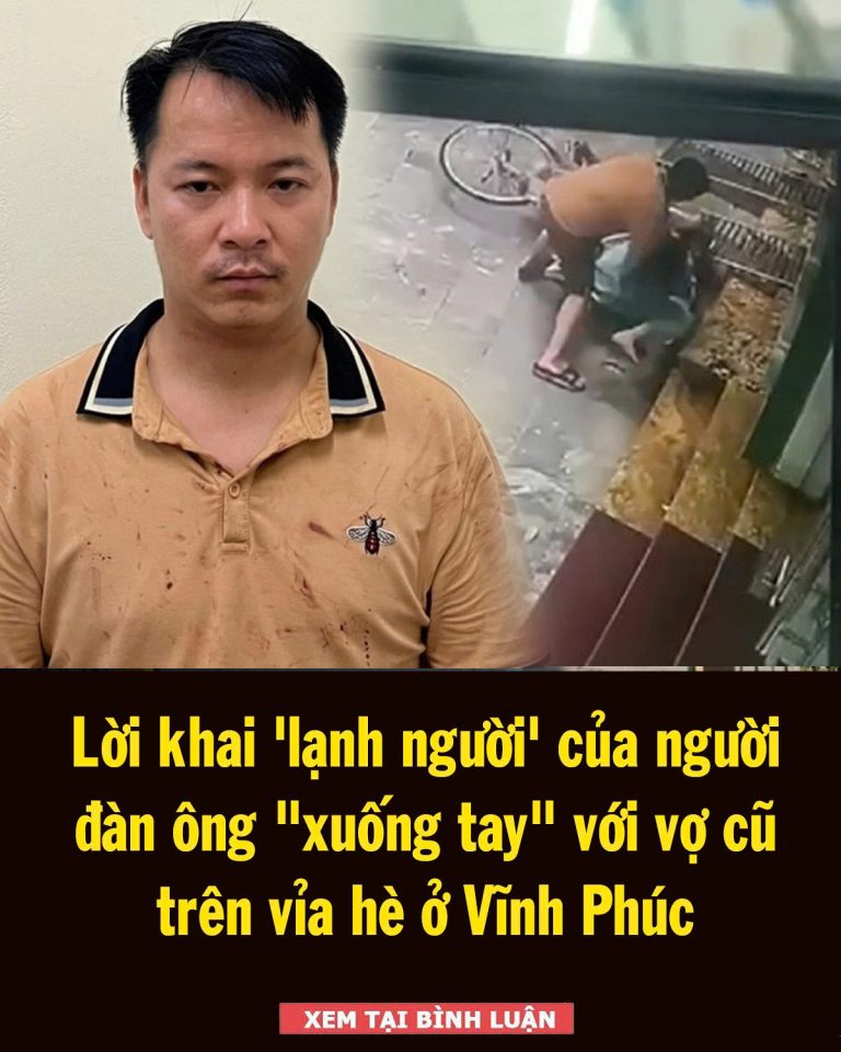 K/inh h/ãi lời khai kẻ đ/âm gục vợ cũ trên vỉa hè ở Vĩnh Phúc