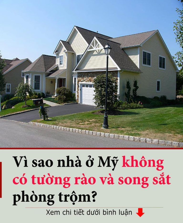 Vì sao nhà ở Mỹ không có tường rào và song sắt phòng trộm? đồ để ngoài cũng không mất