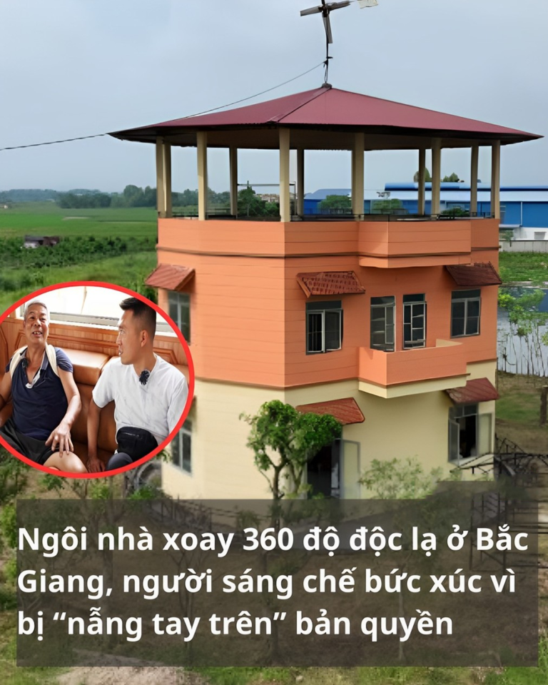 Ngôi nhà xoay 360 độ độc lạ ở Bắc Giang, người sáng chế bức xúc vì bị “nẫng tay trên” bản quyền