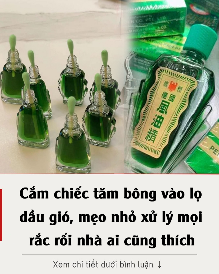 Cắm chiếc tăm bông vào lọ dầu gió, mẹo nhỏ xử lý mọi rắc rối nhà ai cũng thích