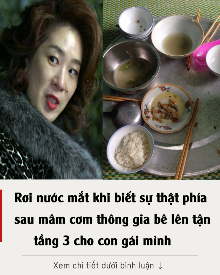 Rơi nước mắt khi biết sự thật phía sau mâm cơm thông gia bê lên tận tầng 3 cho con gái mình