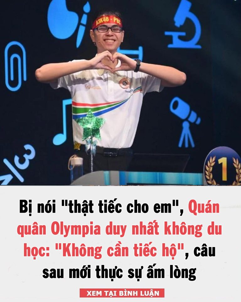 Bị nói “thật tiếc cho em”, Quán quân Olympia duy nhất không du học: “Không cần tiếc hộ”