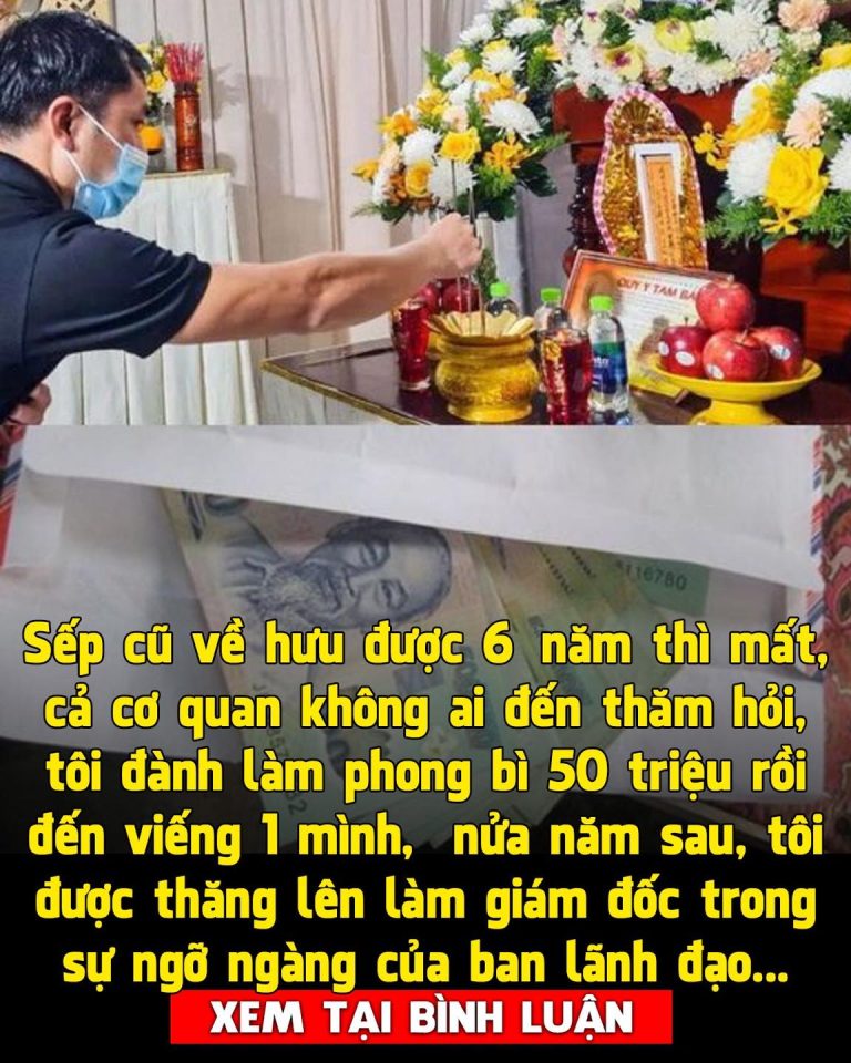 Sếp cũ qua đời, cả cơ quan chỉ mình tôi đến viếng, ngẫm thấy lòng người lạnh lẽo bạc bẽo, nhưng nửa năm sau, tôi bỗng dưng được thăng chức nhờ ơn người đã mất